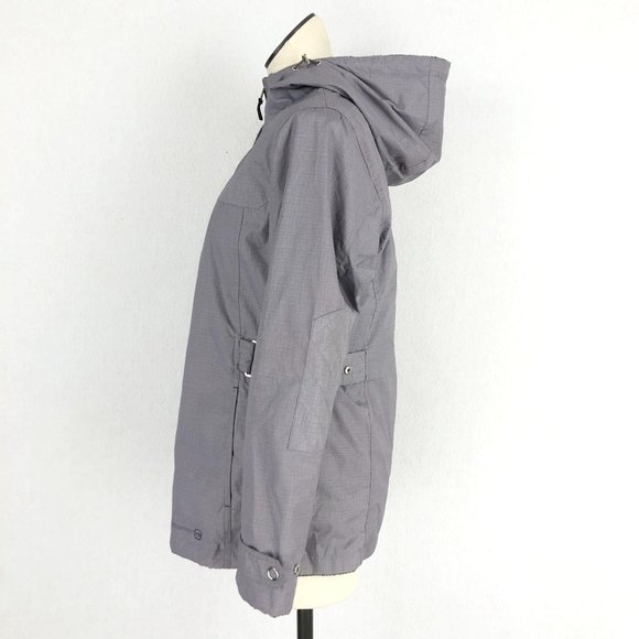 Free Country Women's Size Small Light Grey Reversible Full Zip Hooded Jacket - Picture 2 of 14